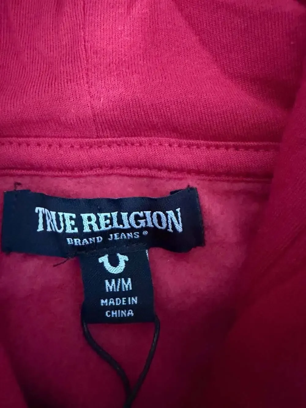 True Religion HS Filled AOP Zip Hoodie Trv Red Size M